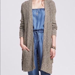 Banana Republic Gray Cardigan Sweater